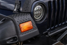 Load image into Gallery viewer, Bushwacker 97-06 Jeep Wrangler Trail Armor Front Corners - Black - Installation View