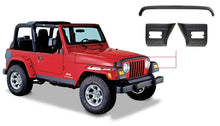 Load image into Gallery viewer, Bushwacker 97-06 Jeep Wrangler Trail Armor Hood Stone Guard and 2 Front Corners - Black - Main Product View
