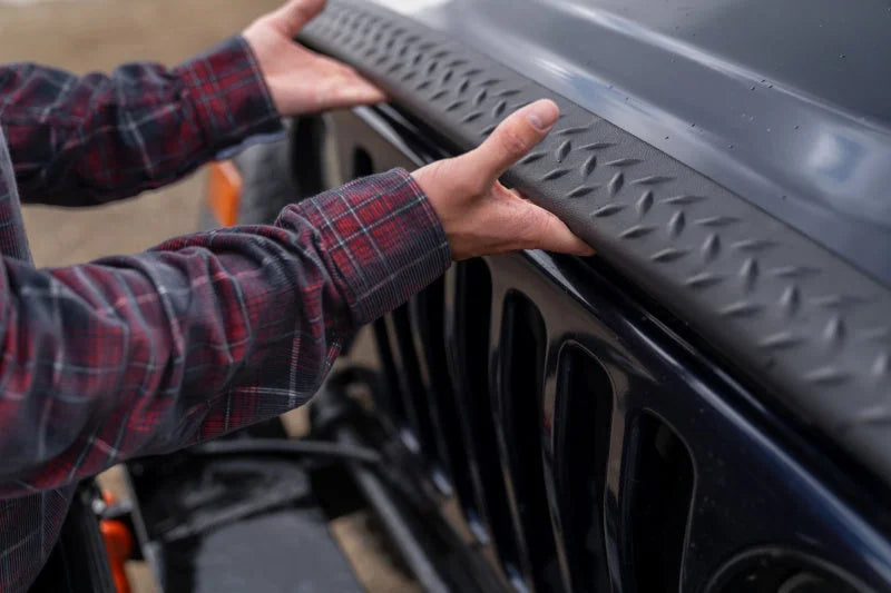 Bushwacker 97-06 Jeep Wrangler Trail Armor Hood Stone Guard and 2 Front Corners - Black - Additional View 5