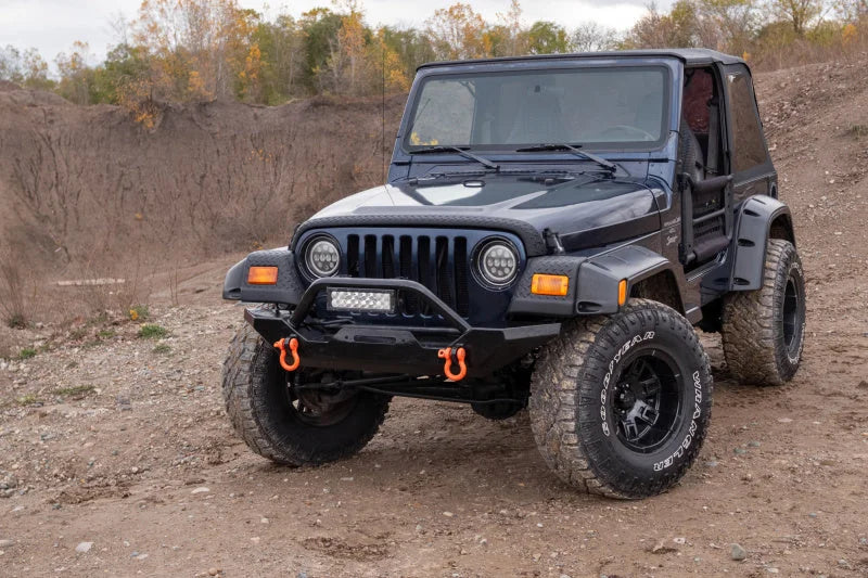 Bushwacker 97-06 Jeep Wrangler Trail Armor Hood Stone Guard and 2 Front Corners - Black - Additional View 6