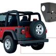 Load image into Gallery viewer, Bushwacker 97-06 Jeep Wrangler Trail Armor Rear Corners - Black - Main Product View