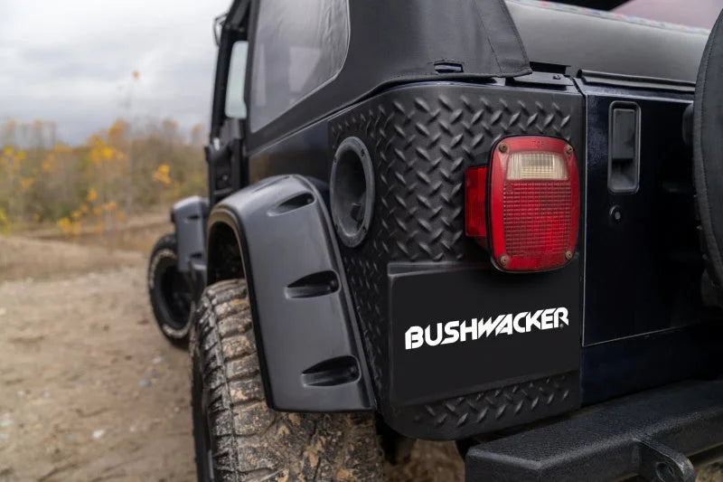Bushwacker 97-06 Jeep Wrangler Trail Armor Rear Corners - Black - Back View