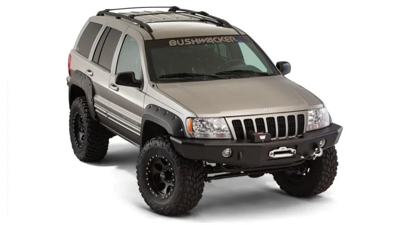 Bushwacker 99-04 Jeep Grand Cherokee Cutout Style Flares 4pc - Black - Side View
