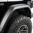 Load image into Gallery viewer, Bushwacker 18-21 Jeep Wrangler JL (2-Door &amp; 4-Door) Flat Style Flares 4pc - Black - Additional View 7
