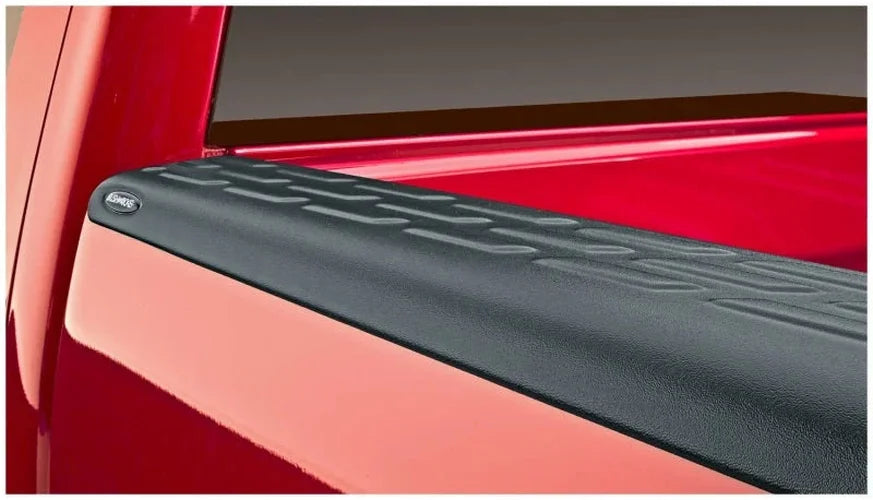 Bushwacker 07-13 Chevy Silverado 1500 Fleetside Bed Rail Caps 97.6in Bed - Black - Side View