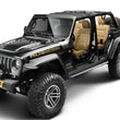 Load image into Gallery viewer, Bushwacker Jeep Wrangler JL Trail Armor Rocker Panel and Sill Plate Cover- Black - Main Product View