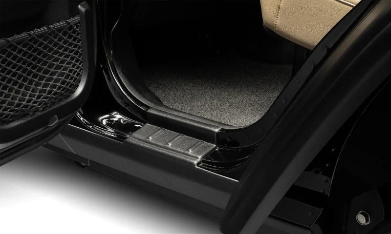 Bushwacker Jeep Wrangler JL Trail Armor Rocker Panel and Sill Plate Cover- Black - Side View