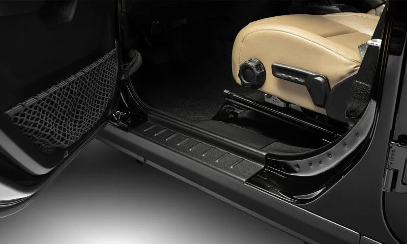 Bushwacker Jeep Wrangler JL Trail Armor Rocker Panel and Sill Plate Cover- Black - Detail View