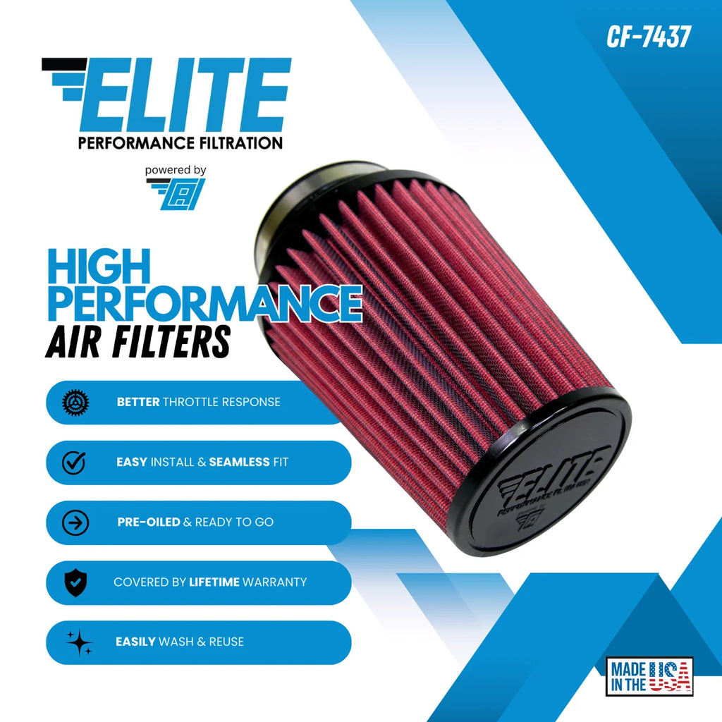 CAI COLD AIR INDUCTIONS High Performance Air Filter (CF-7437) CF-7437 - Side View