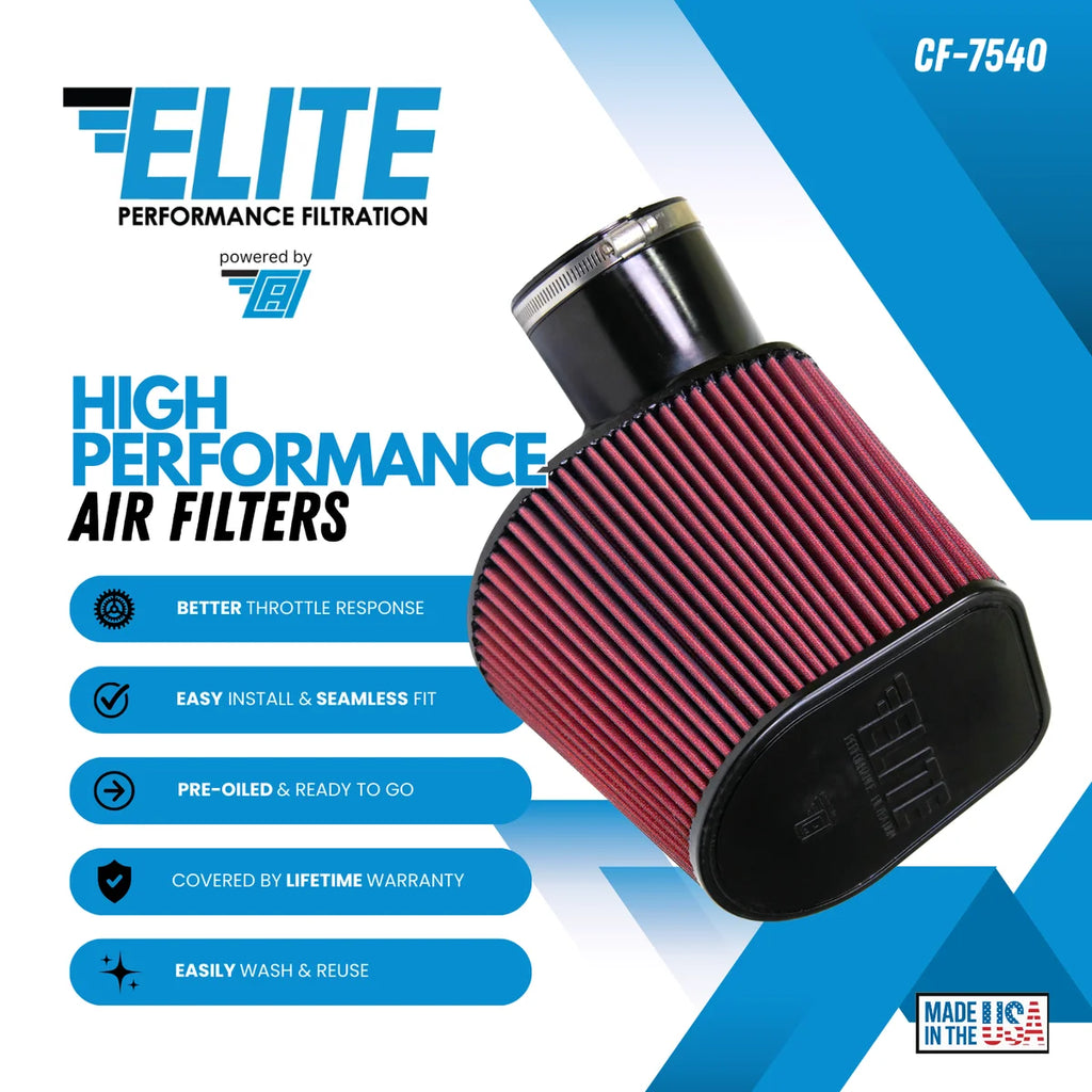 CAI COLD AIR INDUCTIONS High Performance Air Filter (CF-7540) CF-7540 - Side View