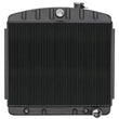 Load image into Gallery viewer, COLD-CASE Radiators 55-57 Chevy Radiator V8 AT Black CHT562AB