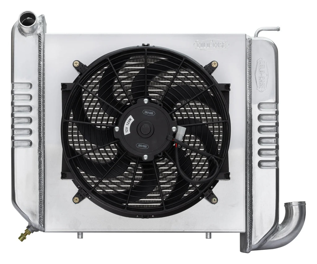 COLD-CASE Radiators 65-68 Corvette Radiator w/ 16in Fan Kit CHV712AK