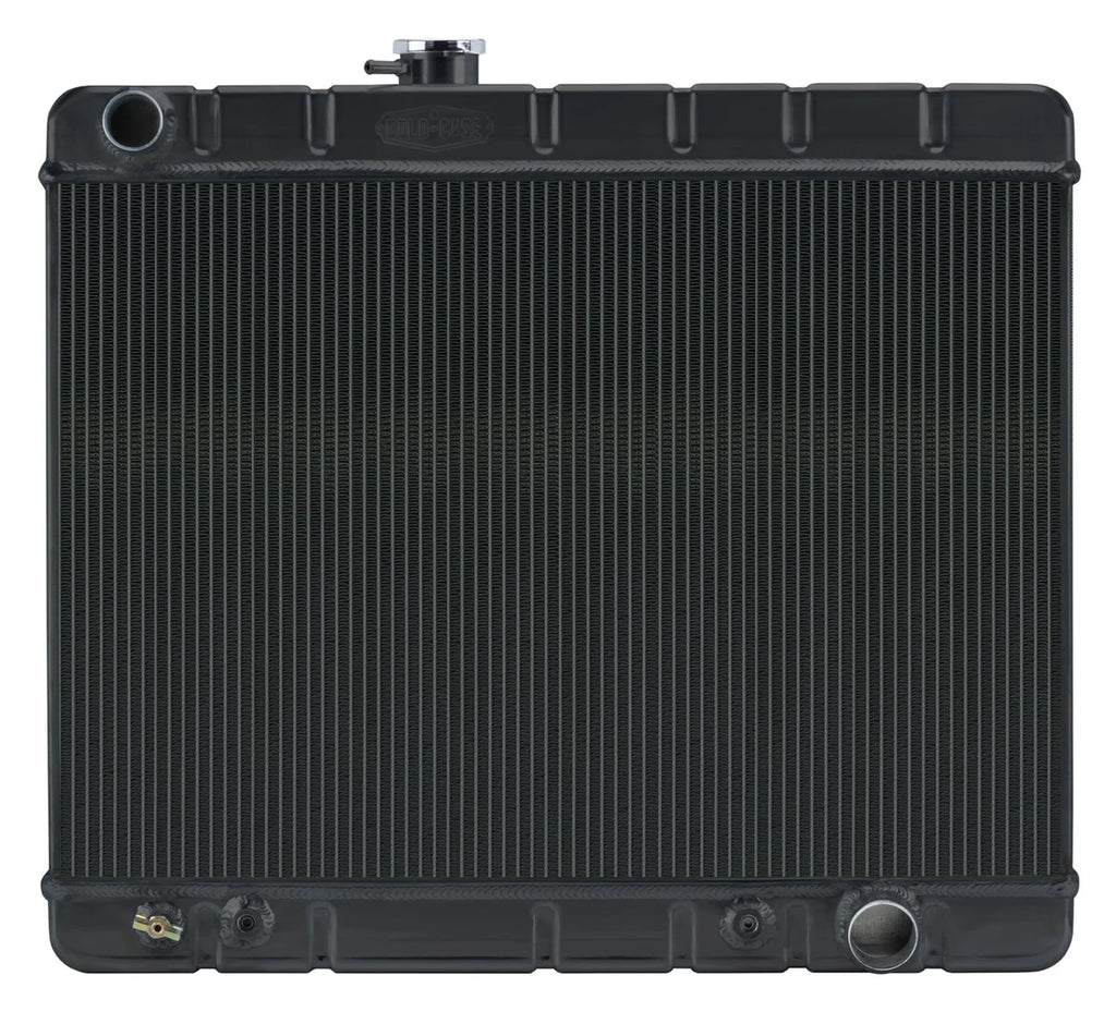 COLD-CASE Radiators 66-67 GTO Radiator w/AC AT Black GPG38AB