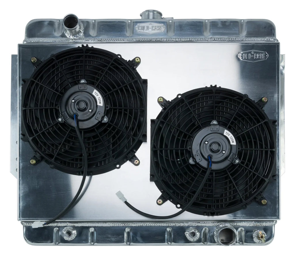 COLD-CASE Radiators 66-68 Impala Radiator Dual 12in Fans CHI566AK