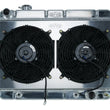 Load image into Gallery viewer, COLD-CASE Radiators Radiator &amp; Dual 12in Fan Kit AT CHE542AK fits 66-67 GM A-Body Chevelle