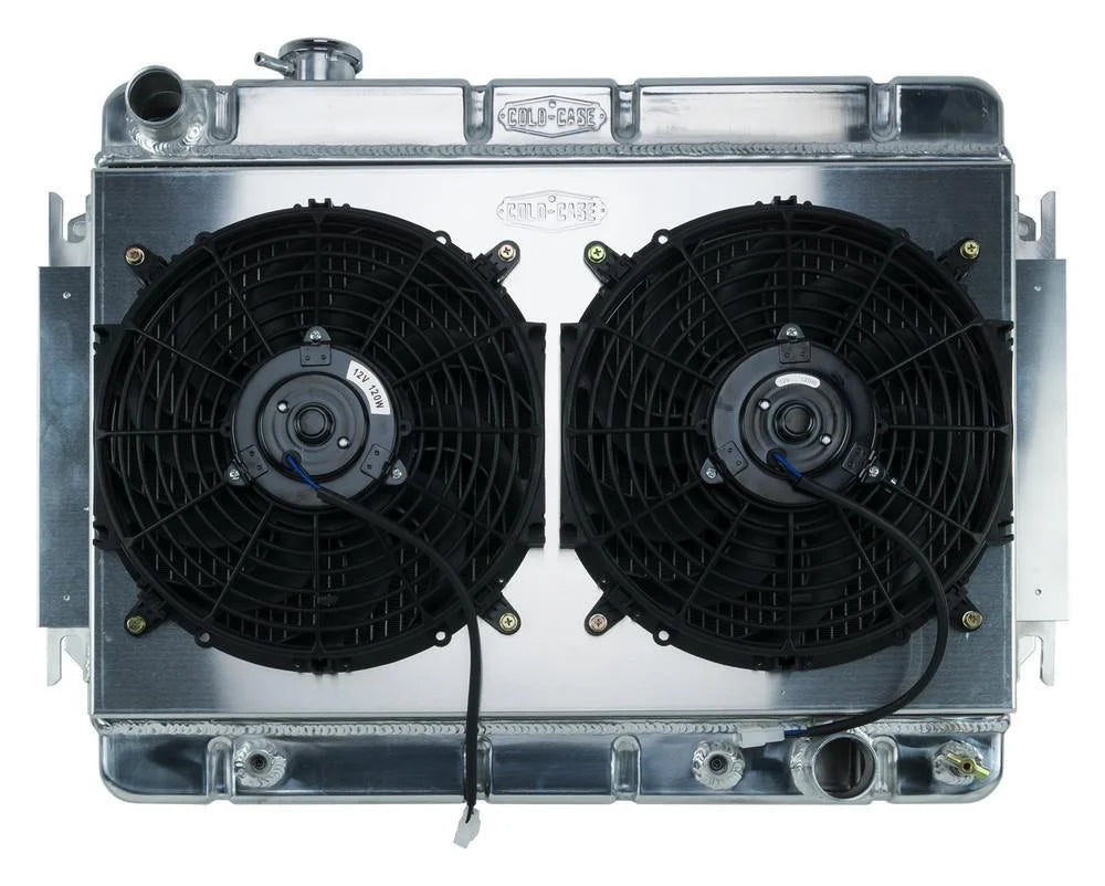 Fan Radiator 320cl COLD-CASE Radiators Radiator & Dual 12in Fan Kit AT CHE542AK fits ...