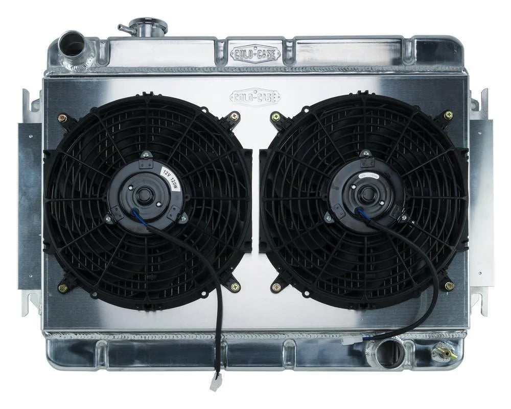 COLD-CASE Radiators Radiator & Dual 12in Fan Kit MT CHE542K fits 66-67 GM A-Body Chevelle