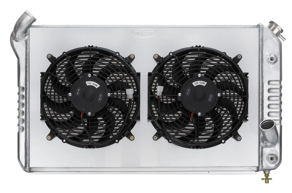 COLD-CASE Radiators Radiator w/ Dual 12in Fan Kit CHV714AK fits 69-72 Chevrolet Corvette