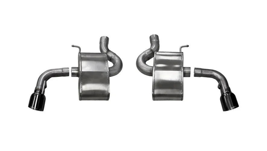 Corsa 2016-2024 Chevrolet Camaro SS 6.2L V8 2.75in Black Xtreme Axle-Back Exhaust Dual Rear Exit - Side View