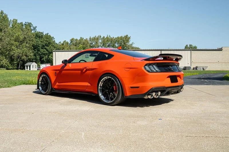 CORSA Performance 3.0in Dual Rear Exit Catback w/ Twin 5.0in Polish Slash Cut Pro Tips fits 2020-2022 Ford Mustang Shelby ...