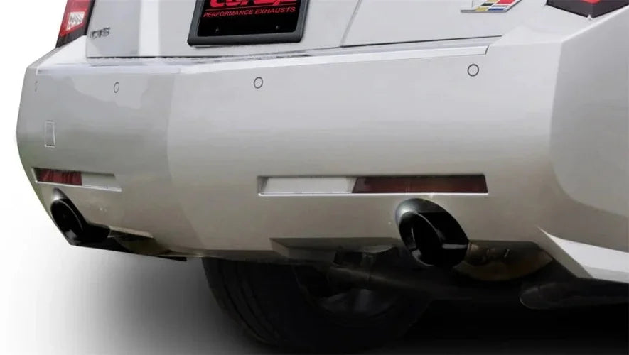 Corsa 2011-2014 Cadillac CTS Wagon V 6.2L V8 Black Sport Axle-Back Exhaust - Detail View