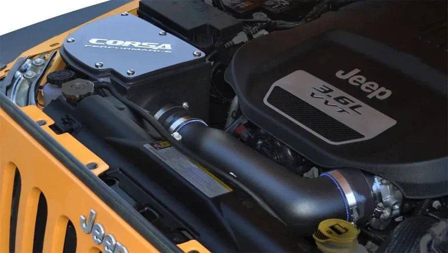 Corsa 12-13 Jeep Wrangler JK 3.6L V6 Air Intake - Detail View