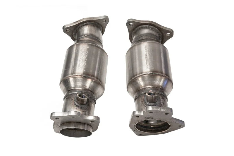 CORSA Performance High Flow 300 Cell Cat Pipes fits 2020-2023 Chevrolet Corvette Stingray - Installation View
