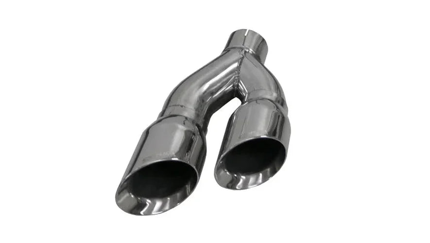 Corsa 2009-2013 Inlet 4in Pro Series Twin Side Swept Exhaust Tip Kit - Side View
