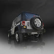 Load image into Gallery viewer, Corsa 2007-2011 Jeep Wrangler 3.8L/12-14 Wrangler 3.6L Polished Sport Axle-Back Exhaust - Side View