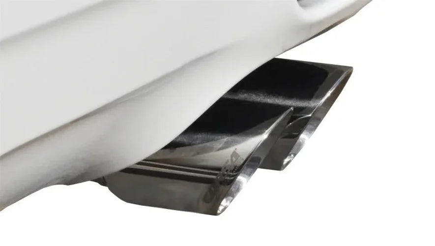 Corsa 2008-2012 BMW M3 E90 Polished Sport Cat-Back Exhaust - Side View