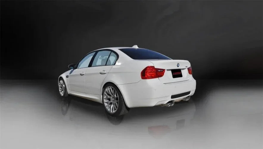 Corsa 2008-2012 BMW M3 E90 Polished Sport Cat-Back Exhaust - Detail View