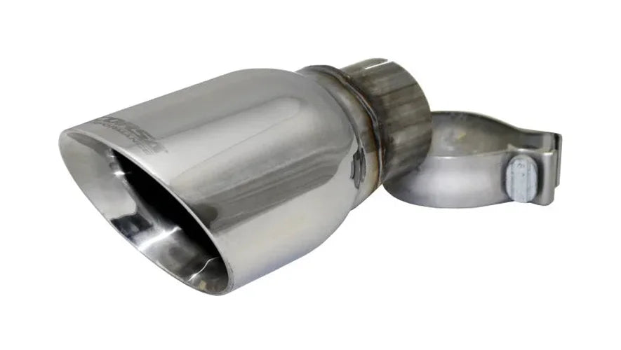 Corsa Single Universal 2.5in Inlet / 4in Outlet Polished Pro-Series Tip Kit - Side View