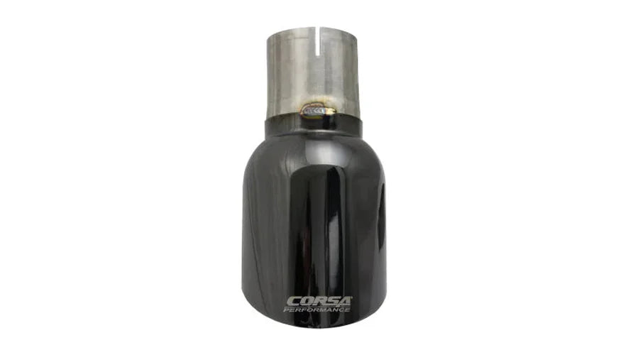 Corsa Single Universal 2.75in Inlet / 4.5in Outlet Black PVD Pro-Series Tip Kit - Detail View
