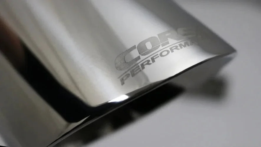 Corsa Single Universal 2.75in Inlet / 4in Outlet Polished Pro-Series Tip Kit - Side View