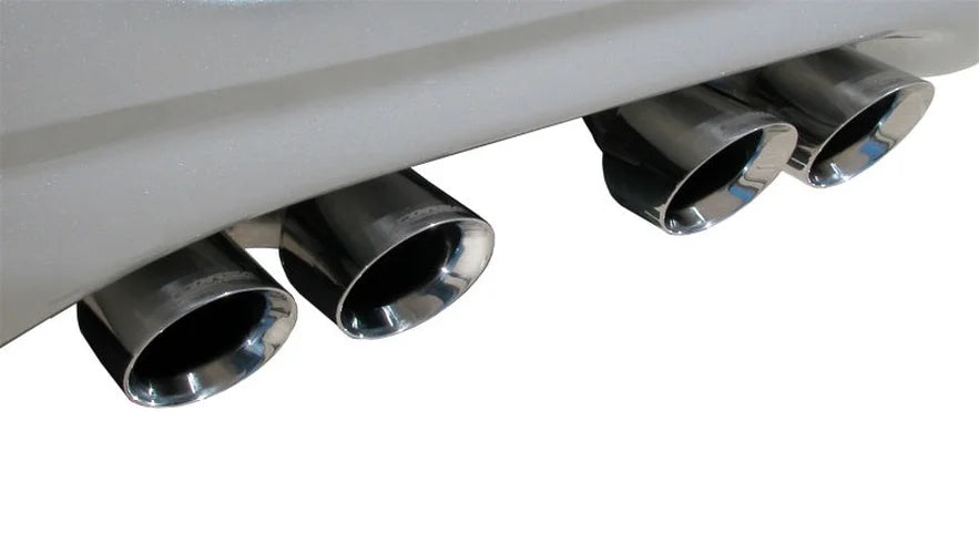 CORSA Performance Sport 2.5 Cat-Back Exhaust System 4in Twin Tips fits 1997-2004 Chevrolet Corvette - Back View
