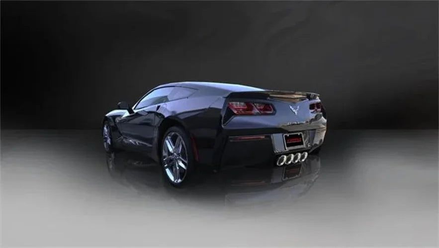 Corsa 2014-2019 evy Corvette C7 Stainless Steel Exhaust Tip Kit - Side View