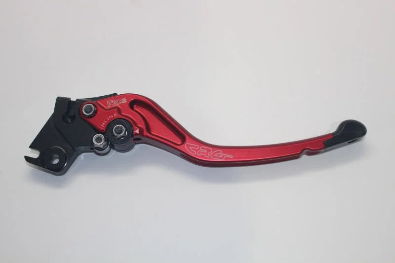 CRG 02-16 Honda CB1000R/ CBR1000RR/ RC51 RC2 Clutch Lever -Standard Red - Side View