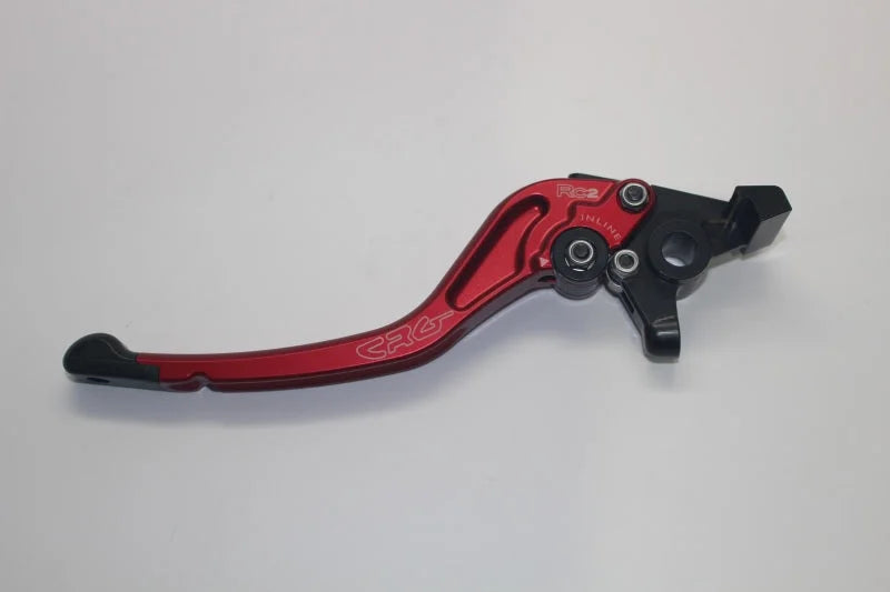 CRG 03-08 Buell XB / 99-03 Yamaha R1 RC2 Brake Lever - Standard Red - Side View