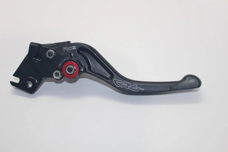 CRG 06-10 Kawasaki ZX14R RC2 Clutch Lever - Short Black - Side View