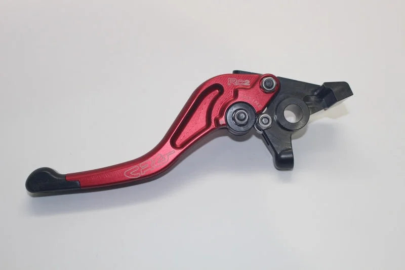 CRG 97-15 Ducati Monster/ Scrambler/ Hypermotard RC2 Brake Lever -Short Red - Side View