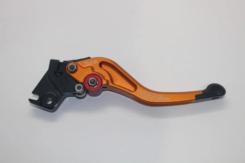 CRG 98-08 Yamaha R1/ FZ1 RC2 Clutch Lever -Short Gold - Side View
