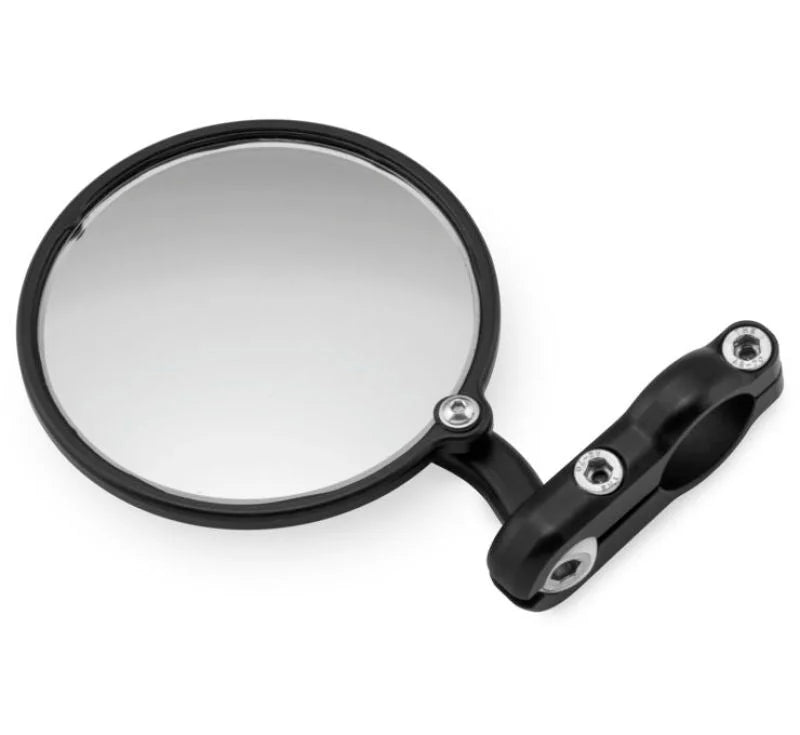 CRG Hindsight 3 in. Round Bar-End Mirror Right - Black - Side View