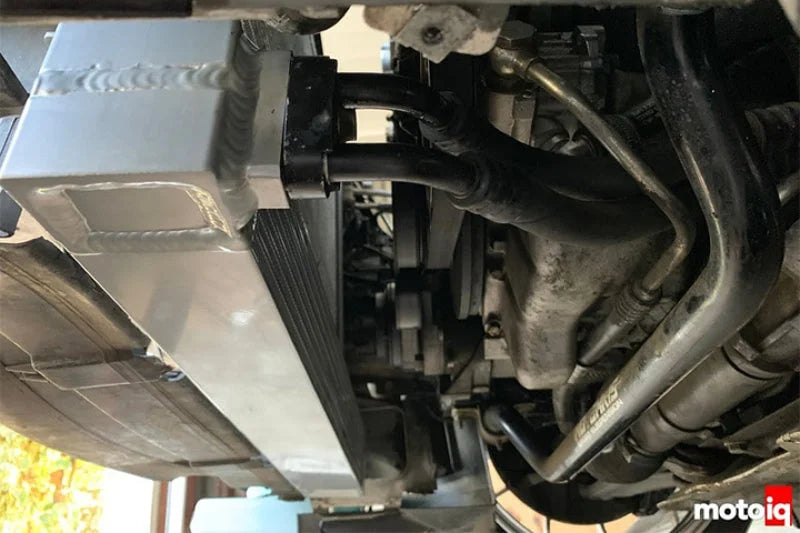 CSF 00-06 BMW M3 (E46) Race-Spec Dual-Pass Oil Cooler - Back View