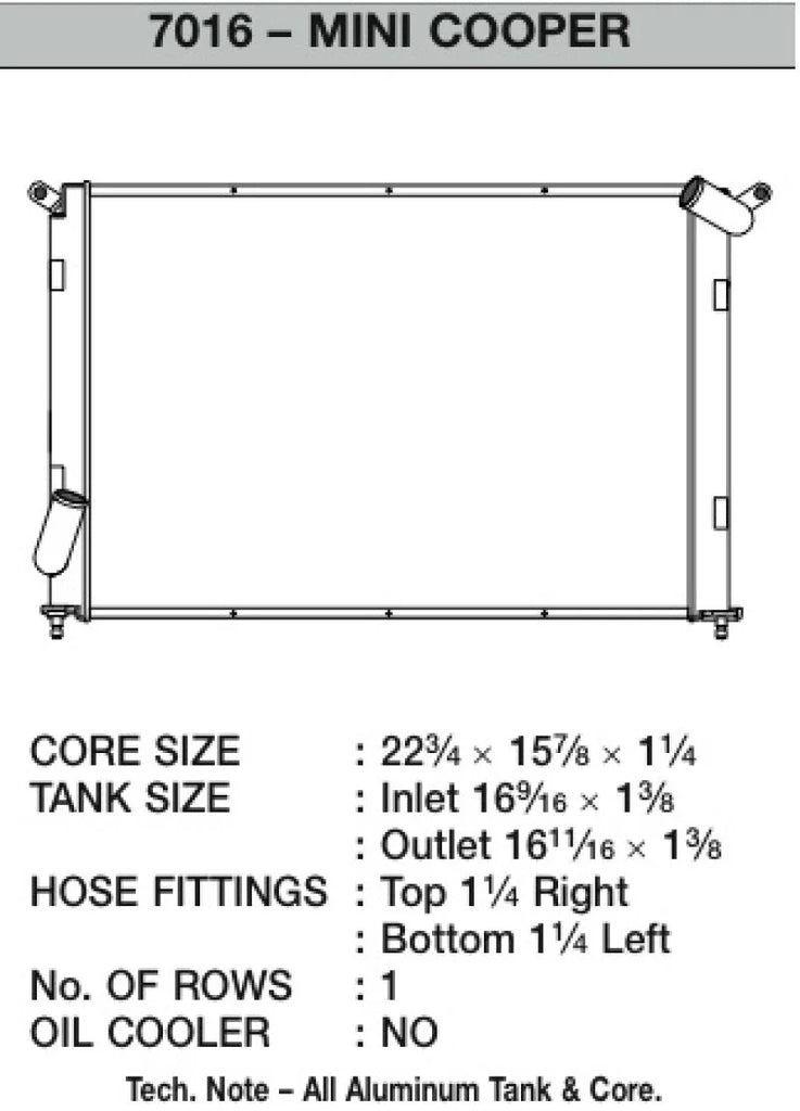CSF 02-06 Mini Cooper S R53 Manual Radiator - Additional View 5
