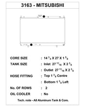 Load image into Gallery viewer, CSF 03-07 Mitsubishi Lancer Evo 7/8/9 Radiator - Back View