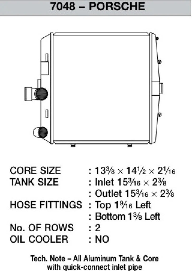 CSF 05-11 Porsche 911 Carrera/GT3 RS (997) Right Side Radiator - Side View