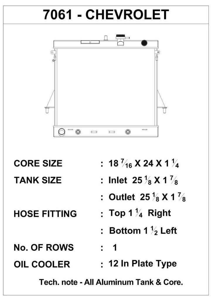CSF 06-10 Hummer H3/H3T 3.5L/3.7L/5.3L Radiator - Side View