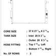 Load image into Gallery viewer, CSF 08-10 6.4L Ford Super Duty Diesel Heavy Duty Radiator - Side View