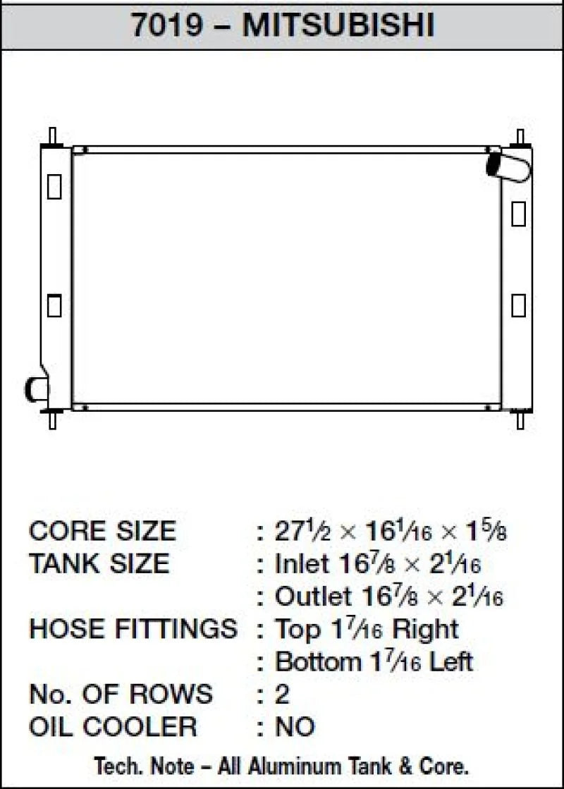 CSF 08-15 Mitsubishi Lancer Evo X Radiator - Additional View 5