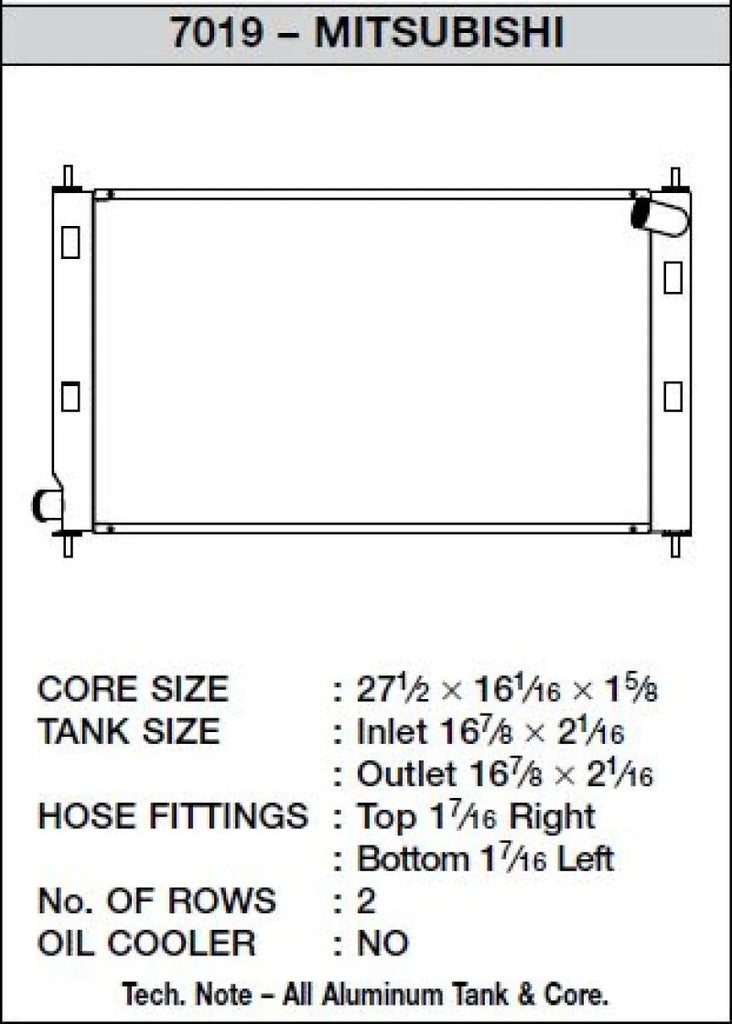 CSF 08-15 Mitsubishi Lancer Evo X Radiator - Additional View 5